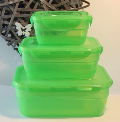 3 Lock und Lock LocknLock Vorratsdose Dosen Set--   LIMETTE--550 ML -1,2-2,1 L.