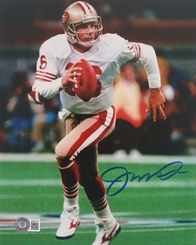 Joe Montana Signed 8x10 Photo - Beckett BAS Authentic Autograph