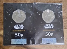 NEW 2023 UK Star Wars™ Darth Vader & Emperor Palpatine , r2d2 & c3po BU 50p