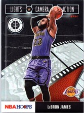 2019-20 Hoops Winter #20 LeBron James Lights Camera Action