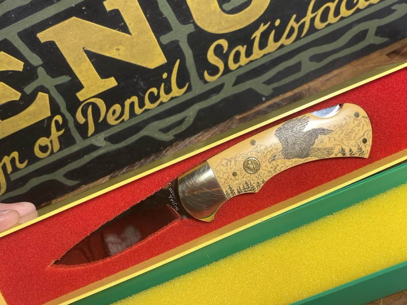 Puma 4 Star 715 Eagle Scrimshaw Micarta Scales - Exceptional