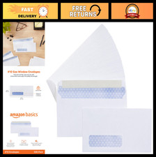 Self-Seal Business Envelopes 10 with Left Window, Security Tinted, 500-Pack, Wh