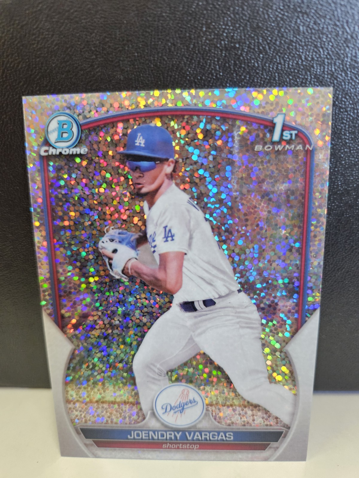 2023 Bowman Chrome 1st Bowman Speckle Refractor #BCP-218 Joendry Vargas /299