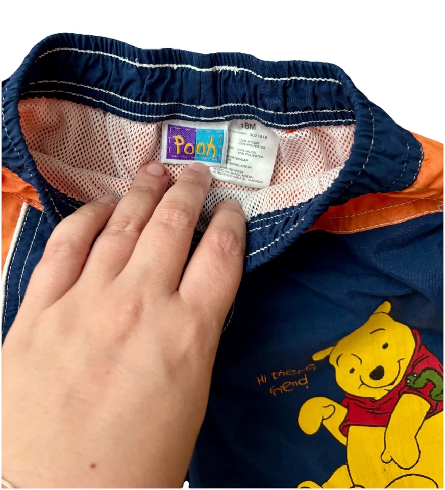 Bañador Vintage Disney Winnie the Pooh Azul y Naranja Talla 18M Foto 4 de 4