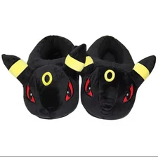 Winter Anime Pokemon Eevee Umbreon Kawaii Plush Warm Slippers Home Indoor Shoes