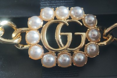 100% Gucci Bracelet logo GG  box & Dust bag 7.5 inch