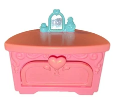 Fisher Price Once Upon A Dream Pink Vanity Dresser For DollHouse Vintage 1995
