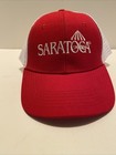 SARATOGA RACE COURSE BASEBALL CAP, (2017), Red & White, Never Worn — photo 1