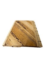 Handmade Wooden Cover Blank Journal with Natural Paper 50 Pages - Eco Friendly