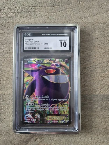 Pokémon Phantom Forces Gengar EX Full Art 114 CGC 10 GEM MINT POP 5!!