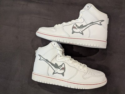 Size 9 - Oski x Nike Dunk SB High Great White Shark