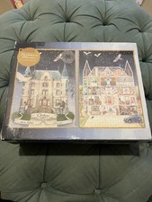 Escape to The Chateau in Watercolour 2x 1000 Piece Jigsaw Puzzle Complete Inside