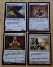 MTG 4x Rare White Eight and a Half Tails, Kataki Dust Drinker, Sunstrike, Hokori