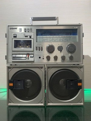 DDP SONY CFS-88 Vintage Boombox Foldable Speakers Energy 3-Run