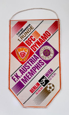 Fußball Wimpel DDR  BFC Dynamo Berlin  FK Austria Memphis EC CUP 1985