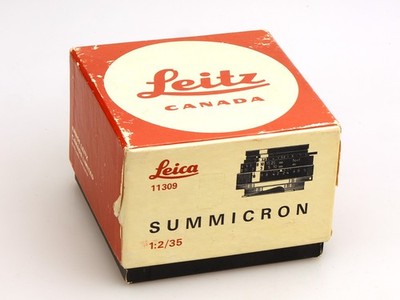 Ernst Leitz Canada Leer Verpackung für ein Leica Summicron 1:2 / 35mm 11309