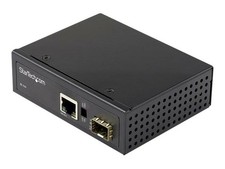 StarTech Industrial Fiber to Ethernet Media Converter - 1Gbps SFP to RJ45/CAT6 -