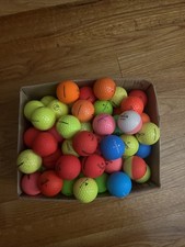 80 Bright Colored Different Brands Of Assorted Used Golf Balls