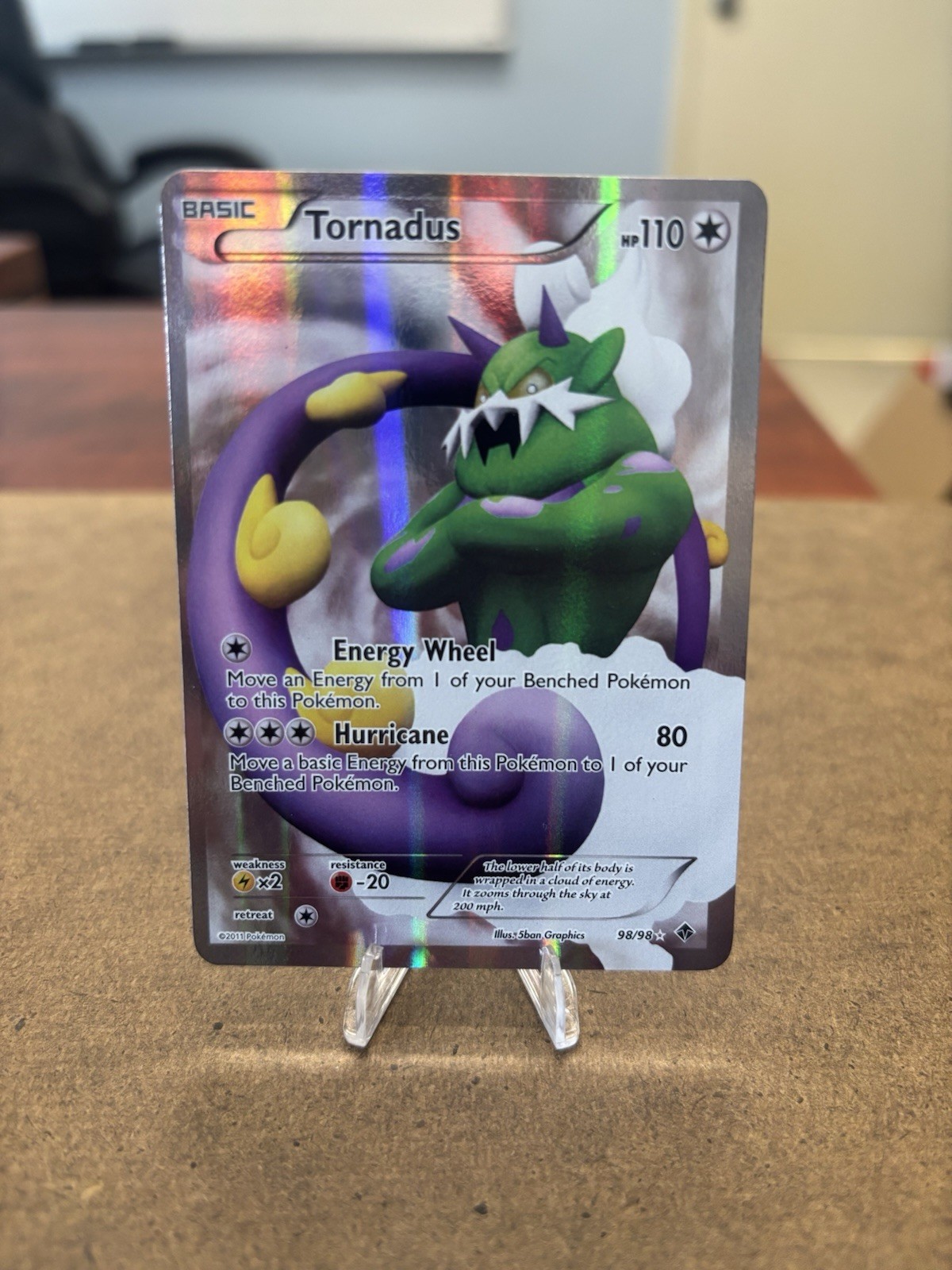 Tornadus 98/98 Full Art Ultra Rare Emerging Powers Pokemon NM-