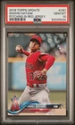 2018 TOPPS UPDATE SHOHEI OHTANI #US1 PITCHING RED JERSEY ROOKIE GEM MINT PSA 10