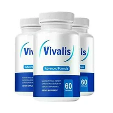 3-Pack Vivalis for Men, Vivales Natural Energy & Stamina Support - 180 Capsules