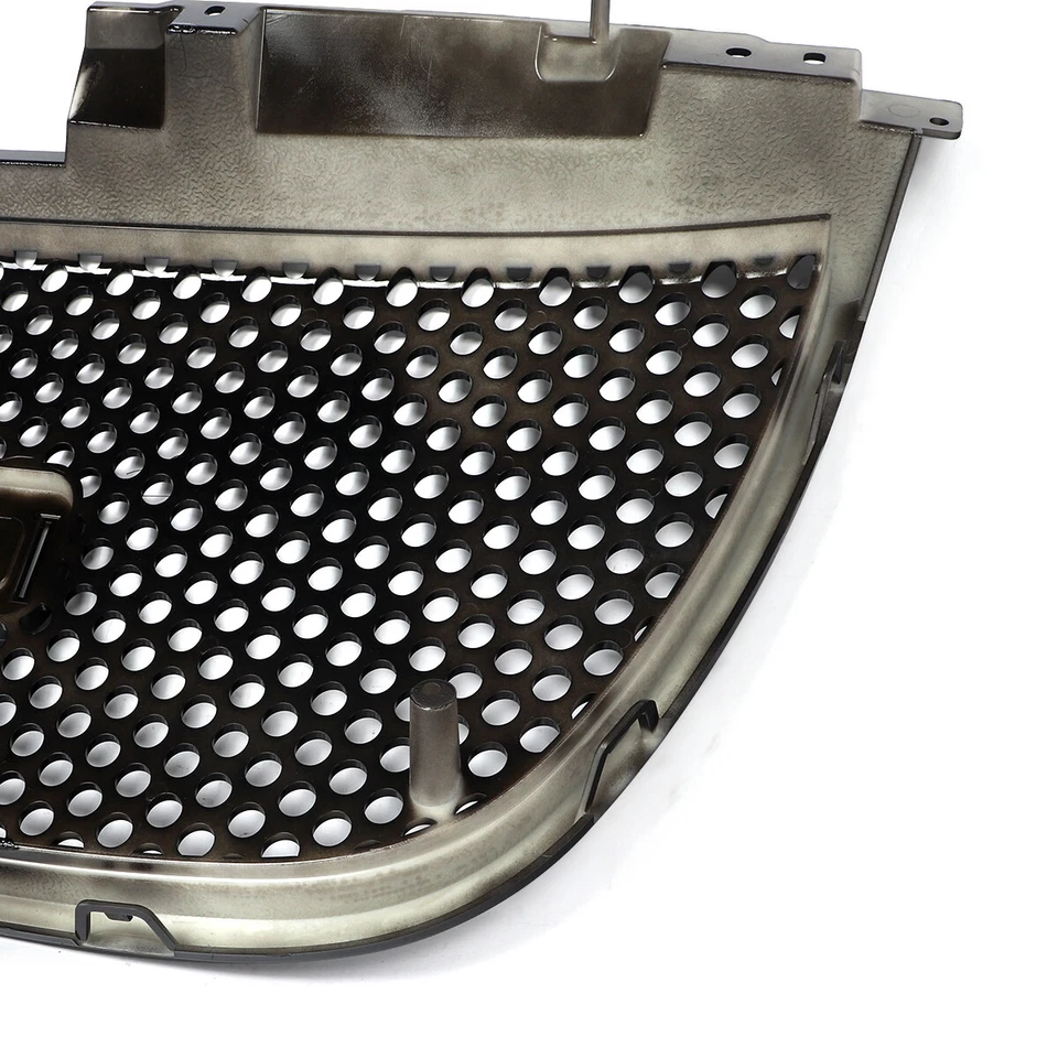 For GMC Yukon Denali 2007-2014 Glossy Black Round Hole Mesh Front Bumper Grille - Image 4 of 4