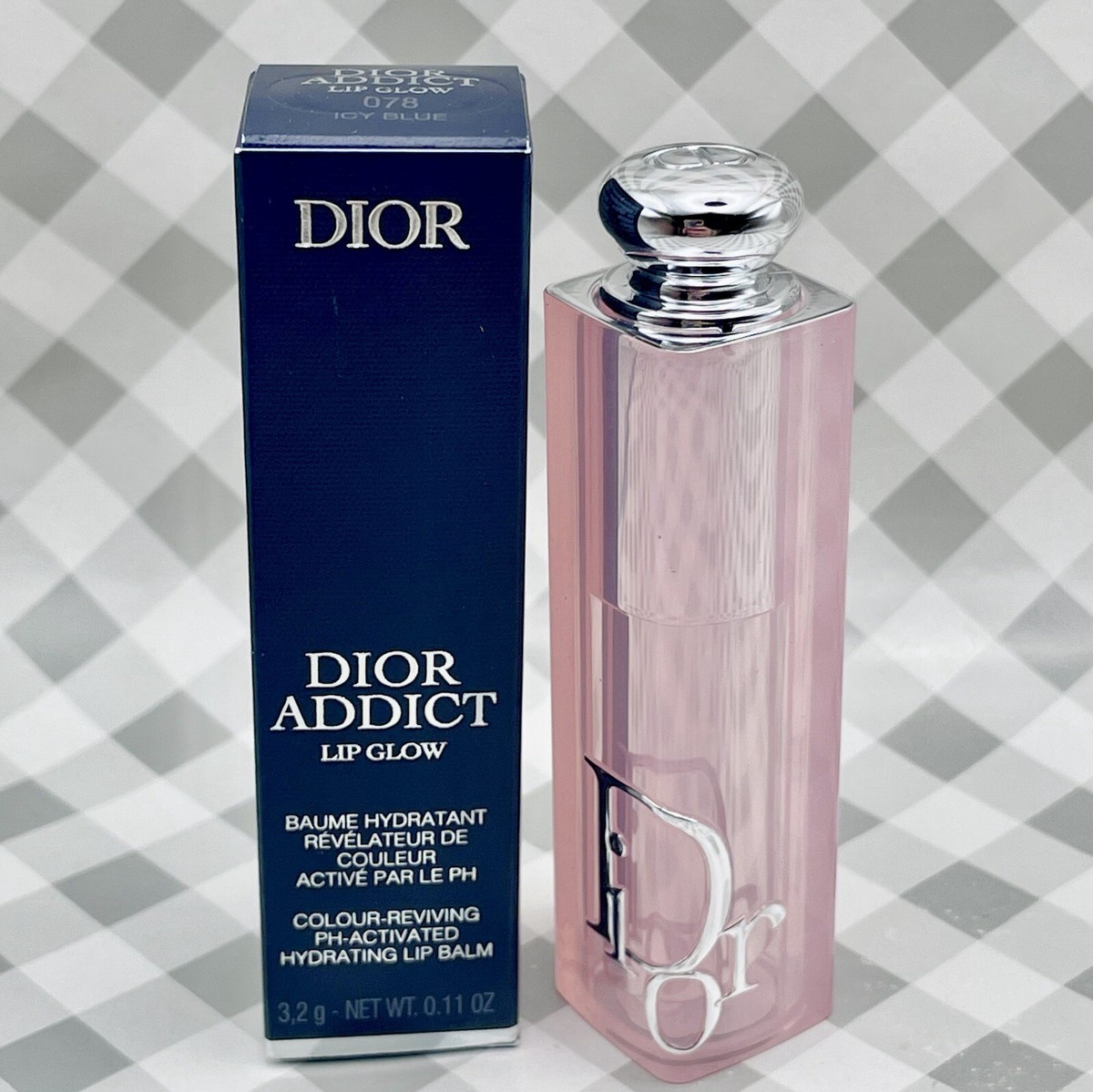 Dior Addict Lip Glow Balm • 078 ICY BLUE • 3.2g 0.11oz ••NEW IN