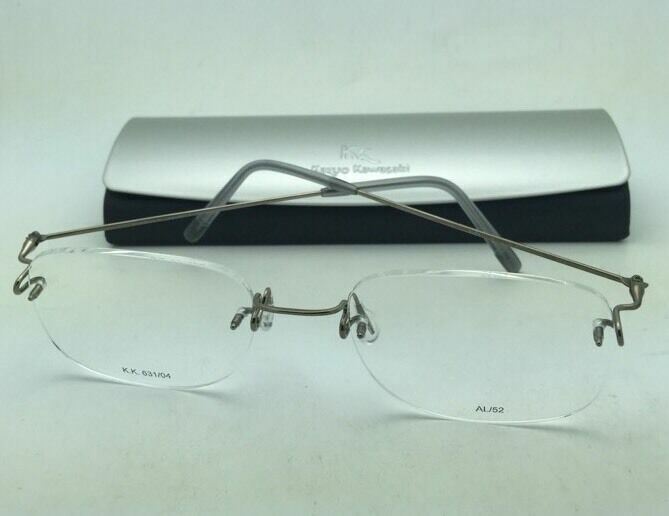 Kazuo Matumura② KAZUO KAWASAKI Eyeglasses MP 631 04 AL/52 Rimless Titanium