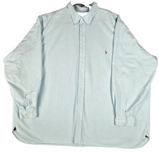 Polo Ralph Lauren Shirt Oxford Long Sleeve Button Down Teal Blue Mens 4XB