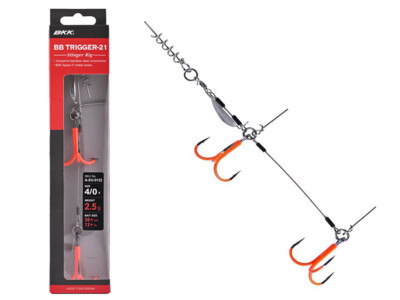 NEU BKK BB Trigger-21 SS UVO Bait haken Zubehör für Gummiköder Hecht
