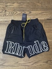 Rhude Logo Shorts Black