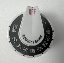Vintage Robertshaw Wedgewood O'Keefe & Merritt Oven Control Knob Dial NOS