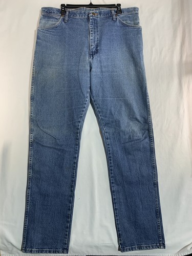 Tapered Leg Blue Denim Pants 
