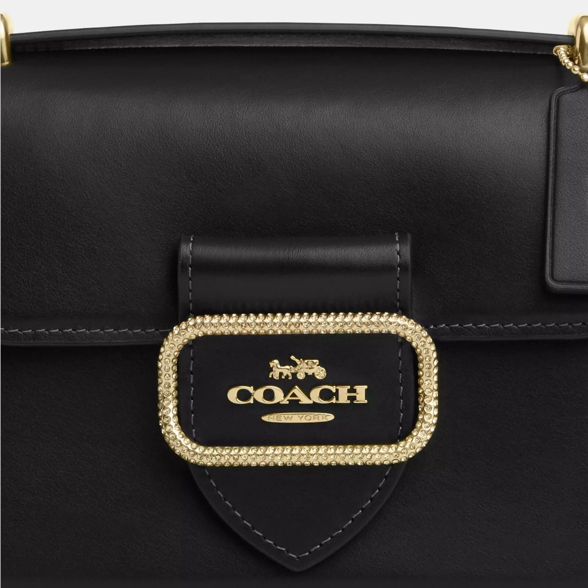 美品】COACH ショルダーバッグ C0924 モーガン スクエア ブラック 美品 