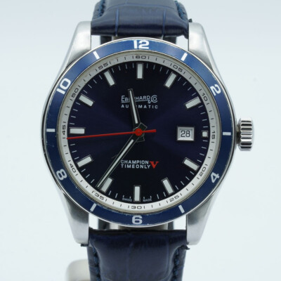Eberhard & Co Champion V Automatic Men's Watch 41031 43Mm Steel Beautiful
