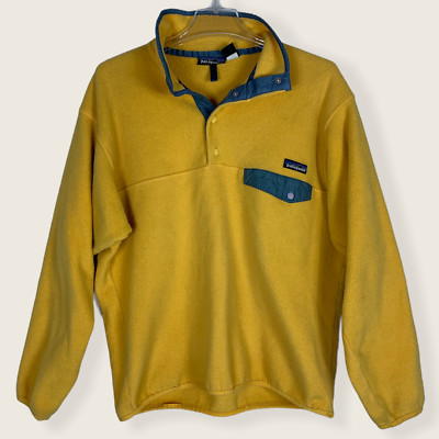 yellow patagonia pullover