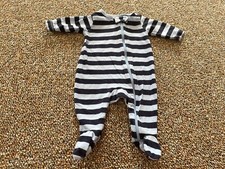 Carter's Child of Mine Boys Blue Striped Sleeper Newborn