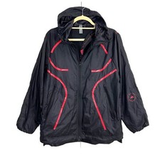 Stella McCartney Adidas Windbreaker Jacket Womens XS Black Hooded Causal