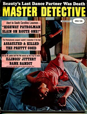 MAG: Master Detective 1/1967 TD Pub.-spicy Babe-bank bandit-slain patrolman-VG