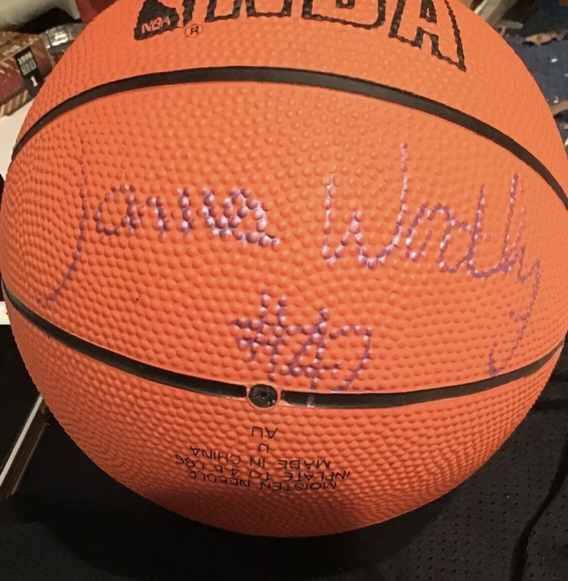 James Worthy Autographed Signed Los Angeles Lakers AUTHENTIC Mini BASKETBALL Spaulding 