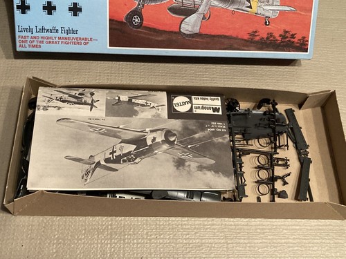 Mattel Monogram FW 190 Focke-Wulf Model - Kit #6804 1/48 Scale - Open!! - Picture 6 of 11