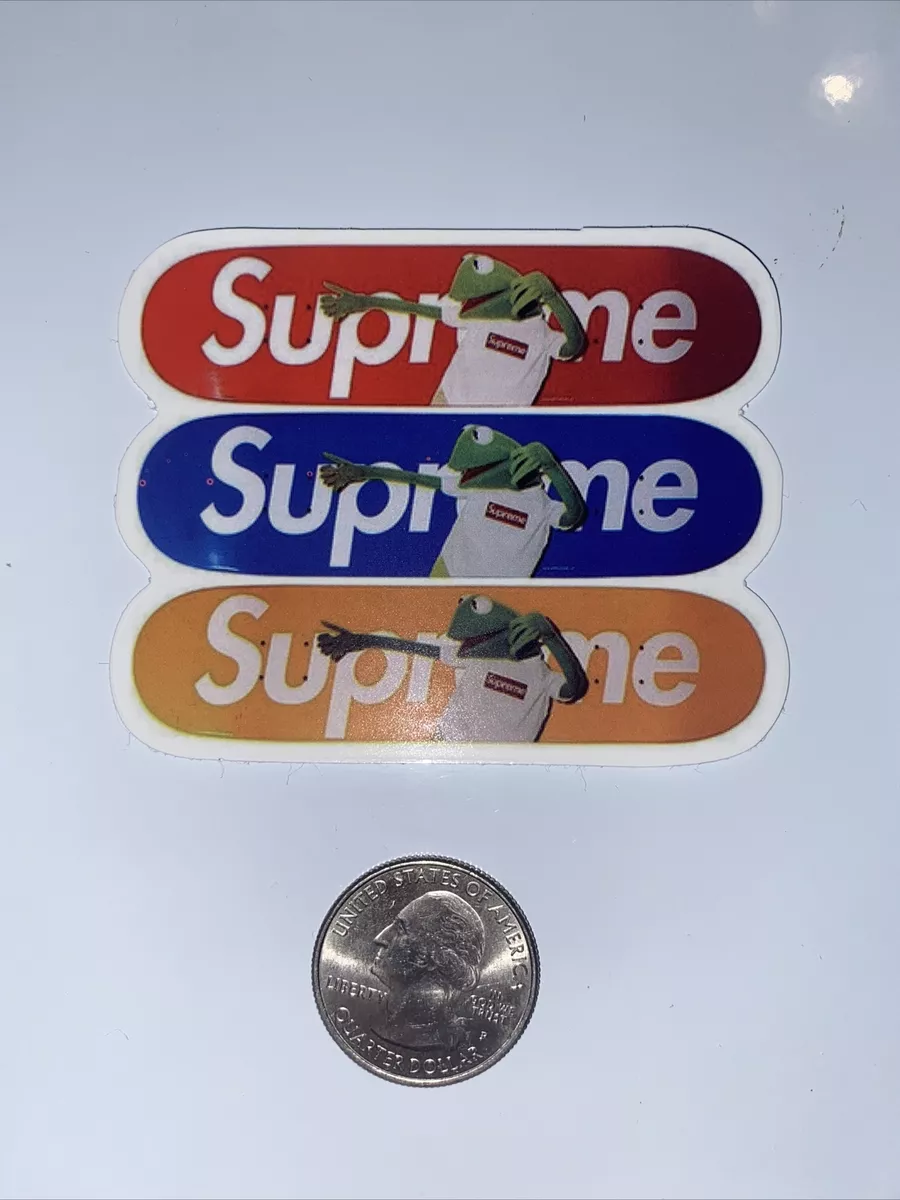 Supreme kermit 2025 the frog sticker