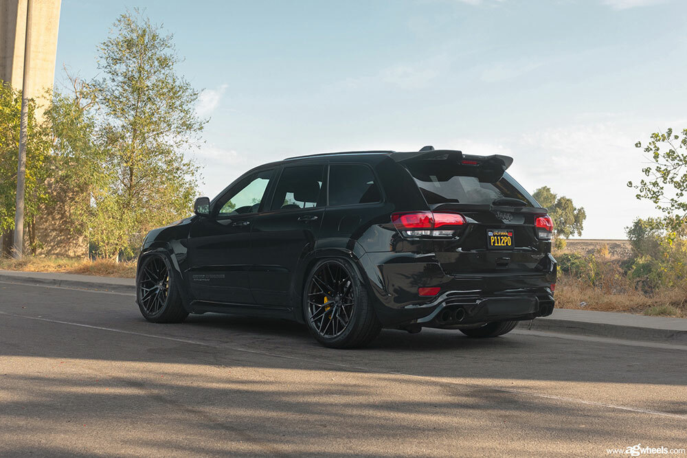 22” AG M520r GLOSS BLACK WHEELS RIMS FOR JEEP GRAND CHEROKEE TRACKHAWK