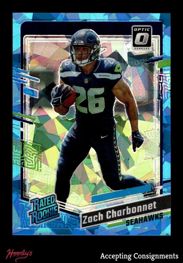 2023 Donruss Optic Rated Rookie Ice #294 Zach Charbonnet RC ROOKIE 13/15