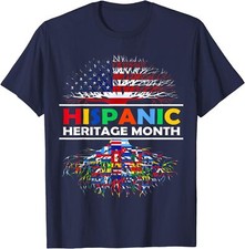 Hispanic Heritage Month Tree Roots Latino Countries Unisex T-Shirt