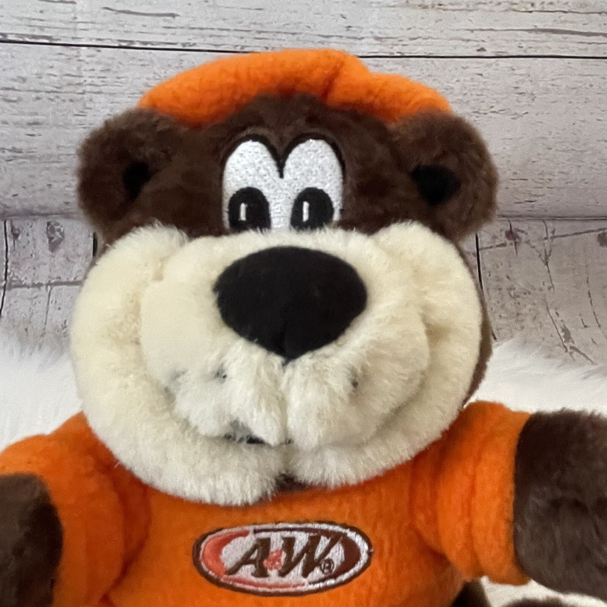 Vintage A&W Great Root Bear Stuffed Plush 6” Bear 2002 All