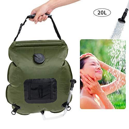 Sac de douche solaire portatif 20L pour nettoyer le sable après la plage en famille