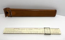 Vintage Keuffel & Esser N4053-3 Polyphase Duplex Slide Rule with Case