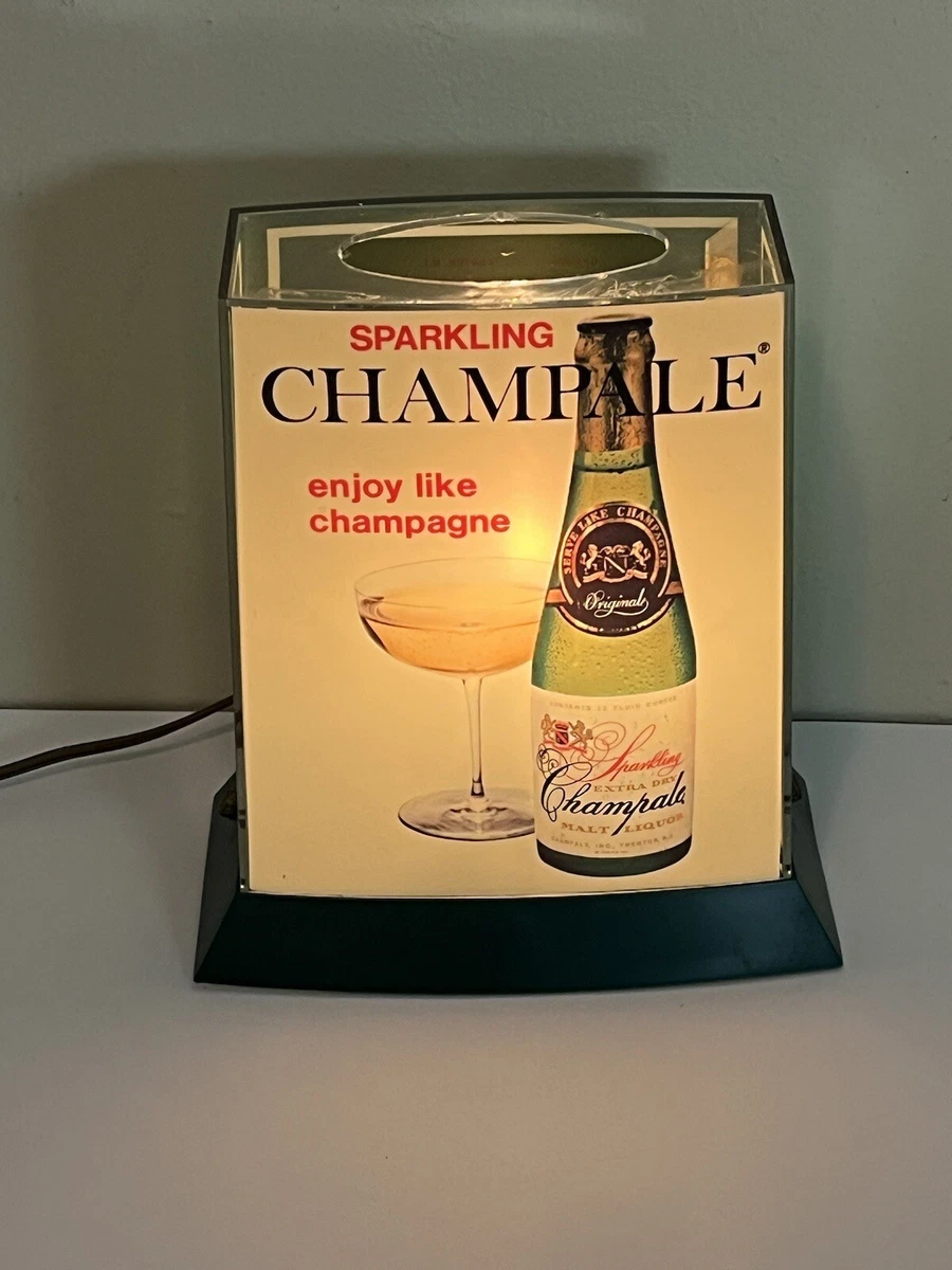 Vintage SPARKLING CHAMPALE Bar Light Sign Malt Liquor Beer Champagne Advertising