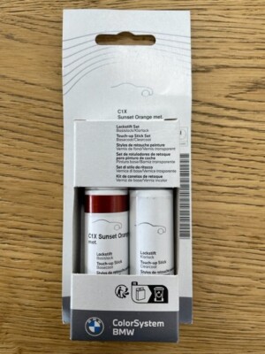 GENUINE BMW SUNSET ORANGE METALIC TOUCH UP PAINT C1X P/N